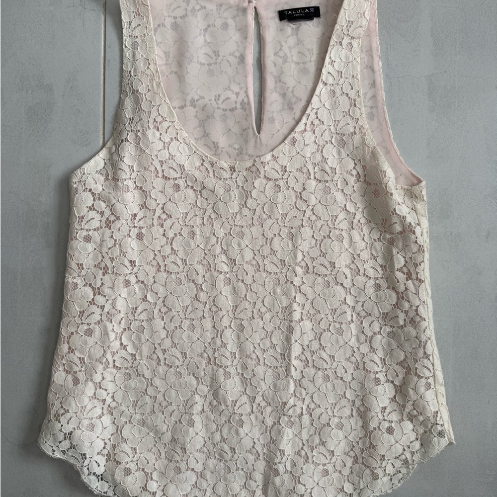 Talula Ivory Lace Tank Top